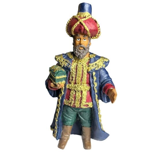 Pier 1 Imports 2 Wise Men Kings Gifts Nativity Hand Painted Resin Figurines 7" - Picture 10 of 15